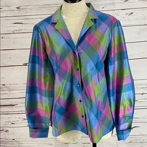 Jones New York Signature silk long sleeve